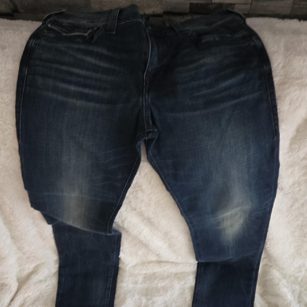 True Religion Blue Skinny Jeans Tapered Fit